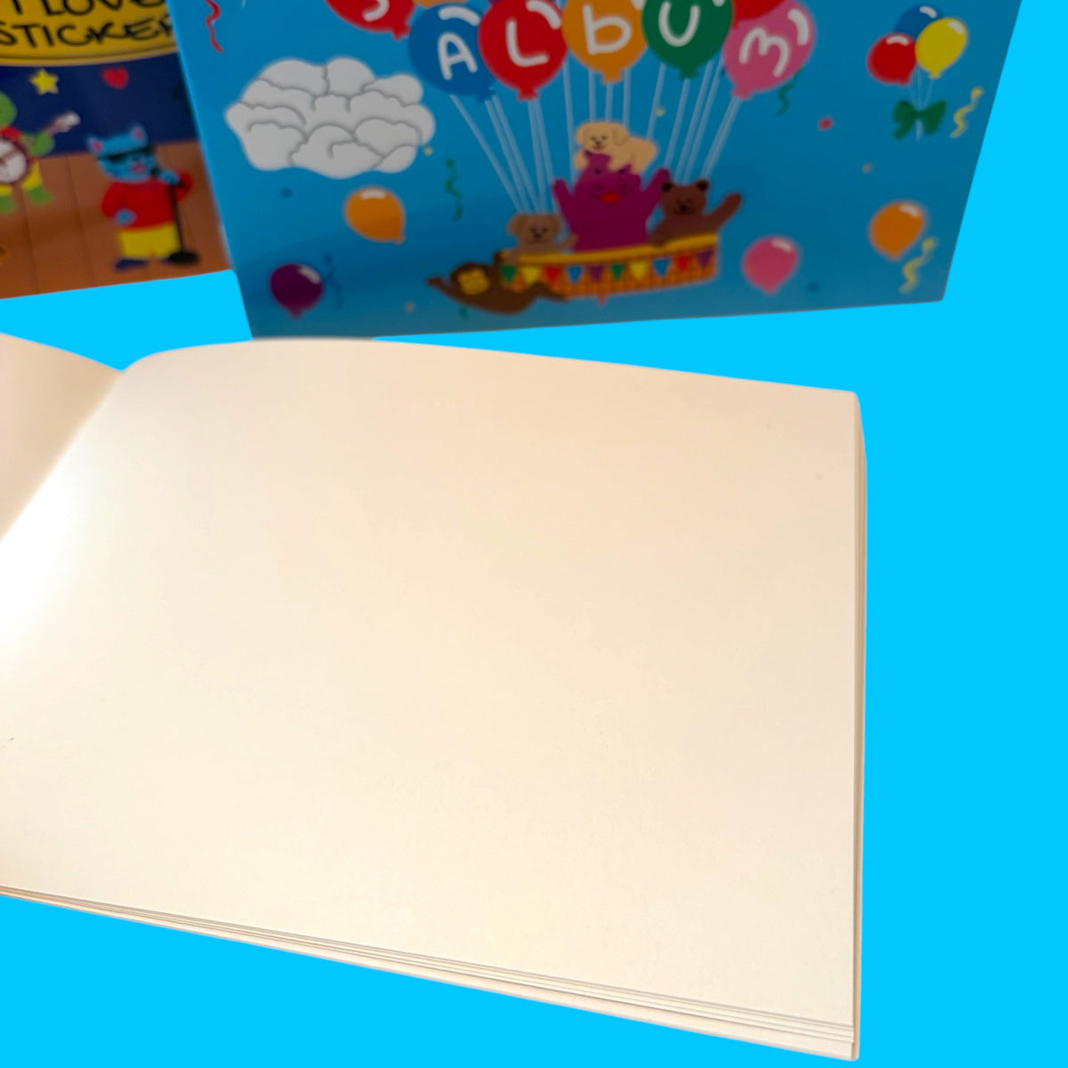 Vintage Inspired Sticker Album with Blank Easy Release Paper