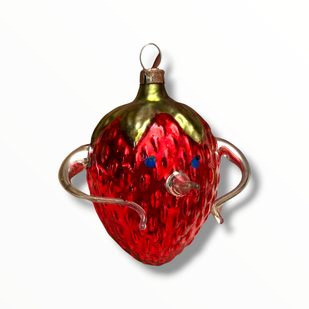 Strawberry Glass Ornament