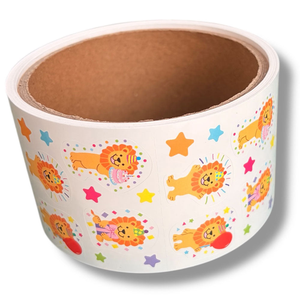 Sticker Roll - Birthday Lions