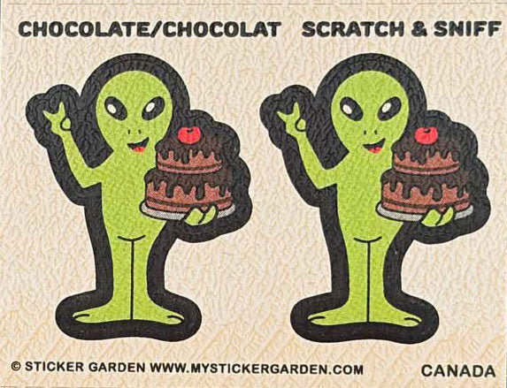 Scratch and Sniff Alien Chocolate
