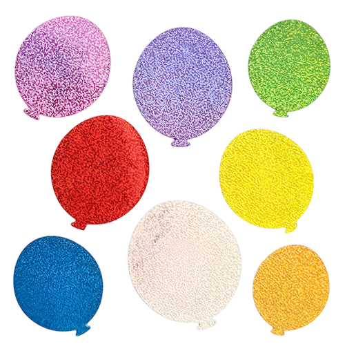 RETIRED Glitter Balloons x6