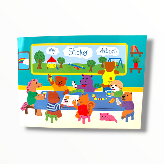 Vintage Inspired Sticker Album with Blank Easy Release Paper