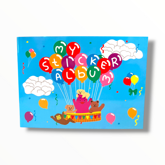 Vintage Inspired Sticker Album with Blank Easy Release Paper