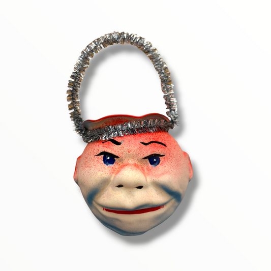 Head Lantern Glass Ornament