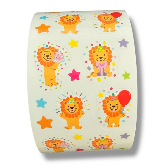 Sticker Roll -  Birthday Lions