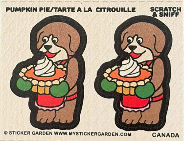 Scratch and Sniff Dog Pumpkin Pie x6