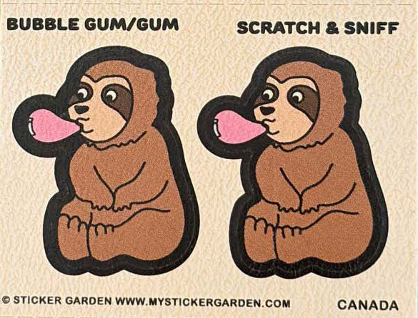 Scratch and Sniff Sloth Bubblegum
