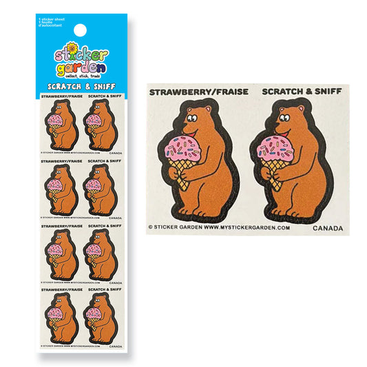 Scratch and Sniff Bear Strawberry