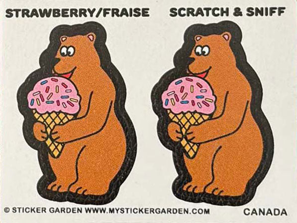 Scratch and Sniff Bear Strawberry