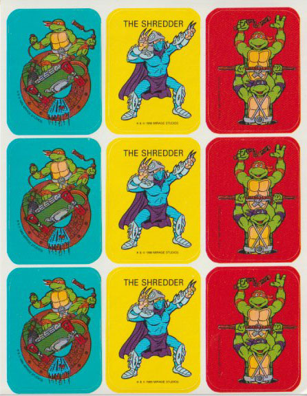 Vintage The Paper Magic Group TMNT Stickers