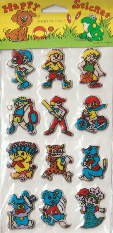 Vintage Puffy Stickers
