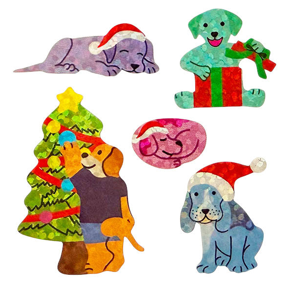 Sparkle Dogs Christmas Fun x6